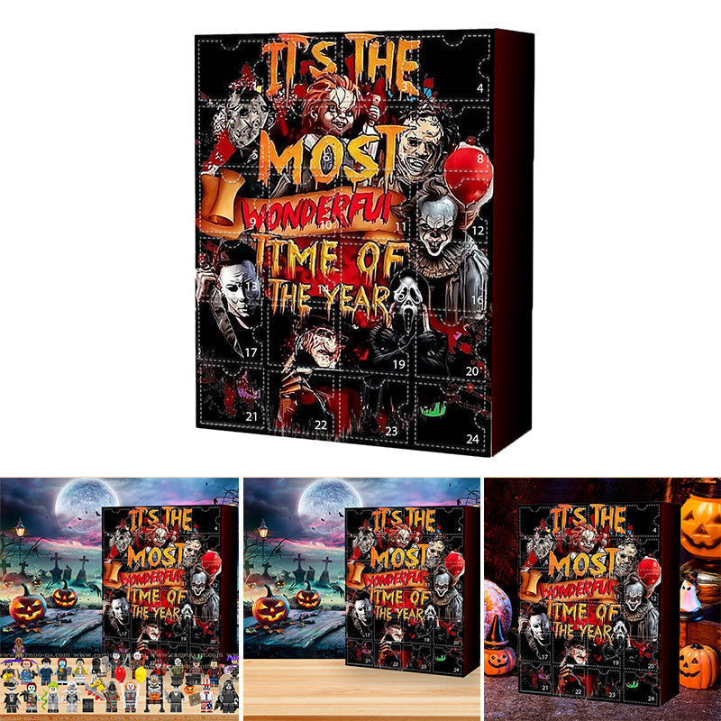 | Halloween-Adventskalender mit Horrorfilmfiguren