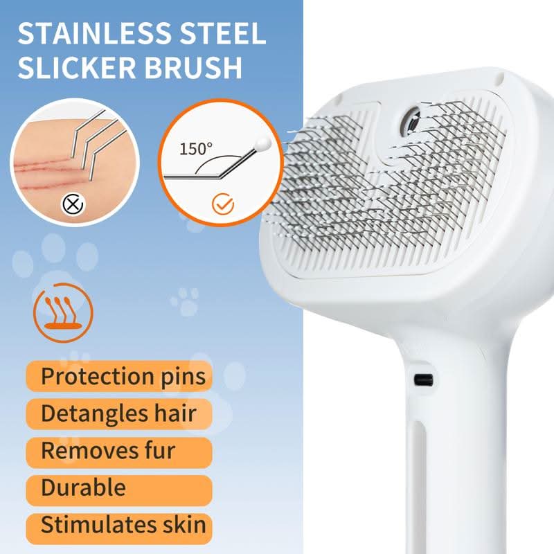 | Mit Massageeffekt & leicht zu reinigendem Knopf für stressfreies Grooming
