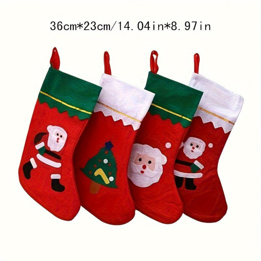 Weihnachtsstrümpfe Set, Santa Kamin hängende Dekoration