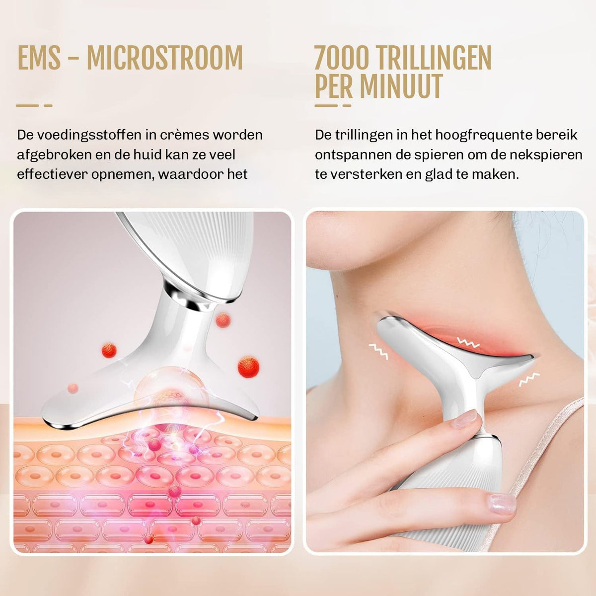 Visavera – 7-in-1 Gesichtspflegegerät mit Licht, Vibration & EMS
