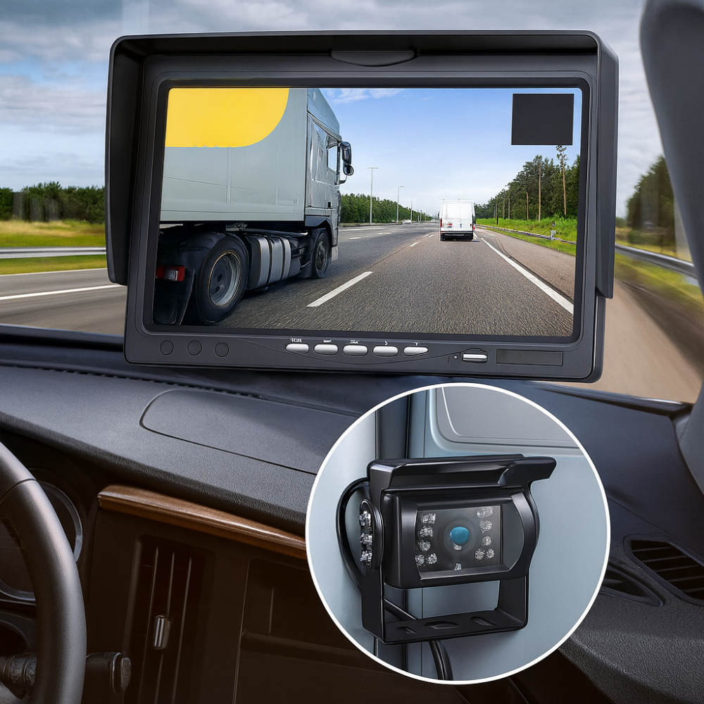 LKW Rückfahrkamera mit Nachtsicht, Monitor, Sicherheitsanzeige
