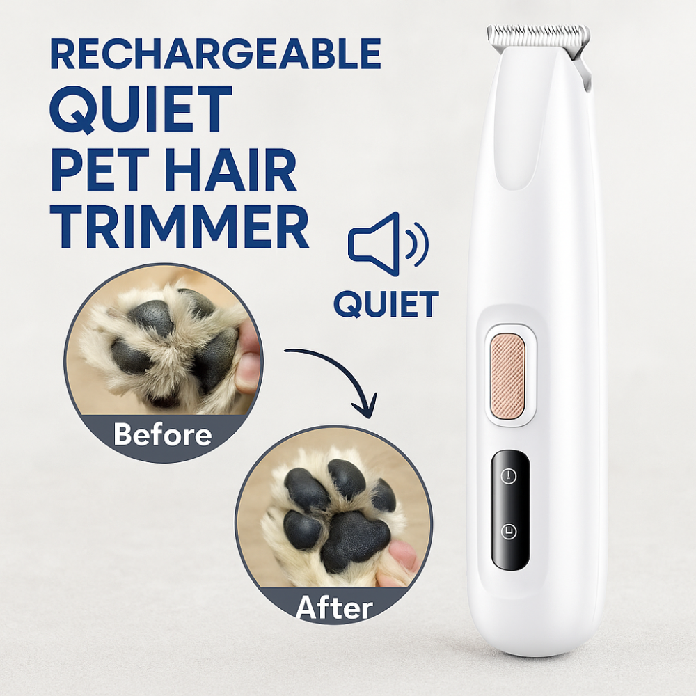 Wiederaufladbarer Haarschneider, leise, Tierpflege, Trimmer