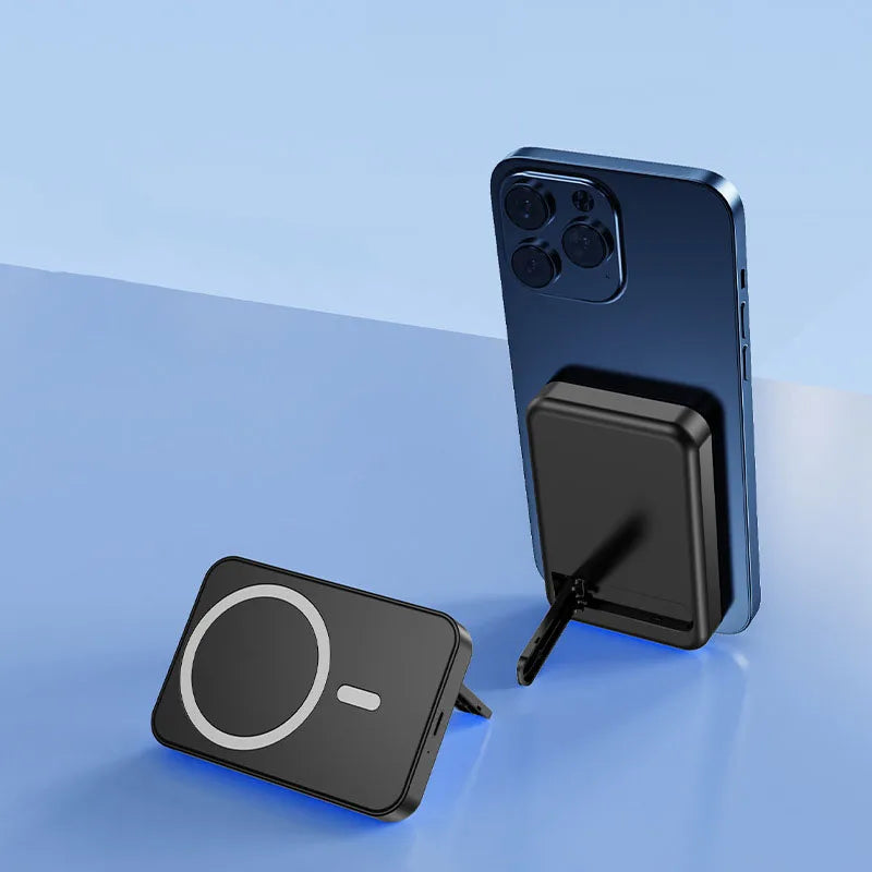 | Magnetische drahtlose Powerbank mit Kickstand