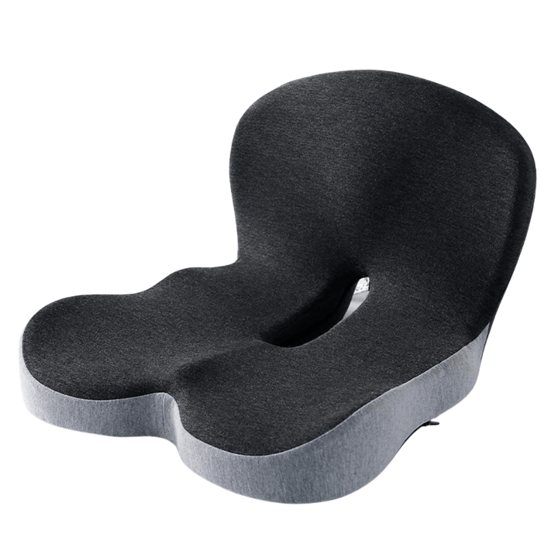 | Ergonomisches Sitzkissen mit Lendenstütze für Büro, Auto & Reisen