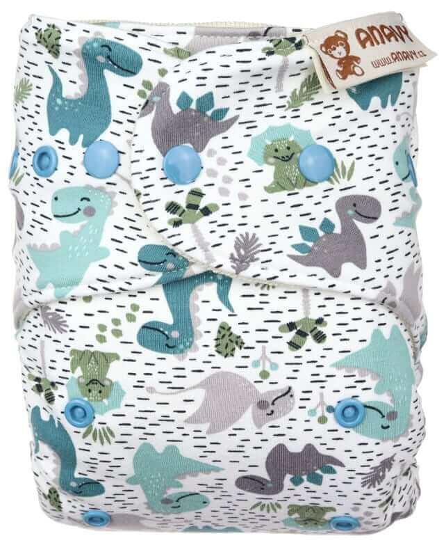 Anavy Wollüberhose Onesize Drucki-Dino - Windelposchi