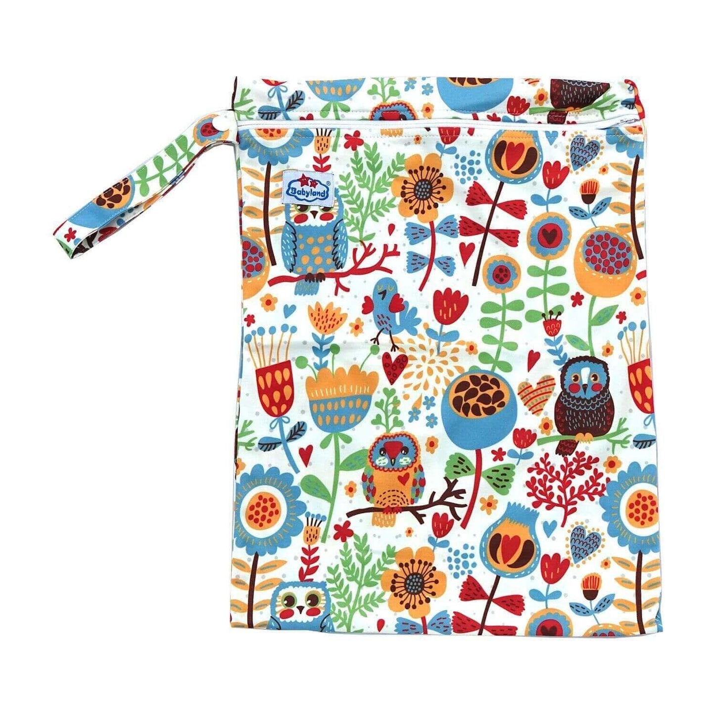 Babyland Wetbag Eulen&Blumen Gr.M - Windelposchi