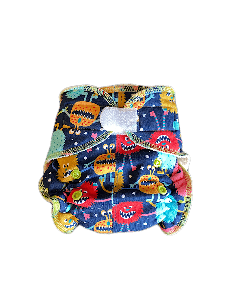 BambiRoxy Höschenwindel Newborn Klett-Monster - Windelposchi
