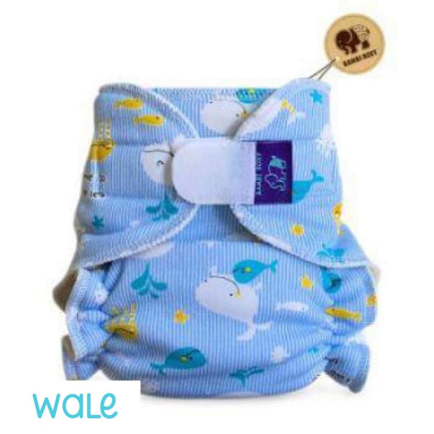 BambiRoxy Höschenwindel Newborn Klett-Wale - Windelposchi