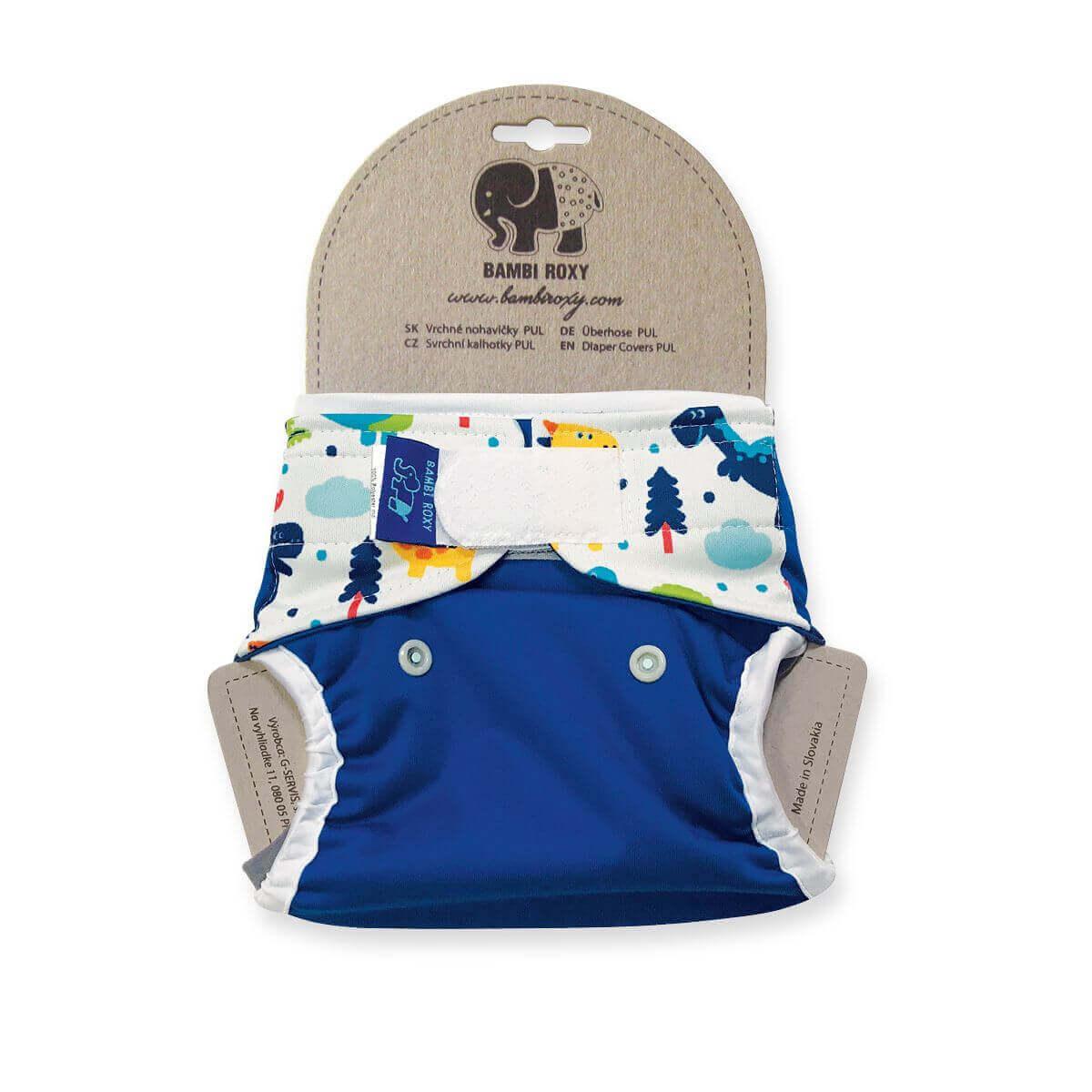 BambiRoxy Newborn Überhose Klett- Dino - Windelposchi