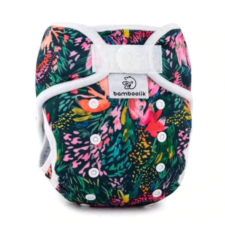 Bamboolik Duo Bambus Pocketwindel V2 Blumen - Windelposchi