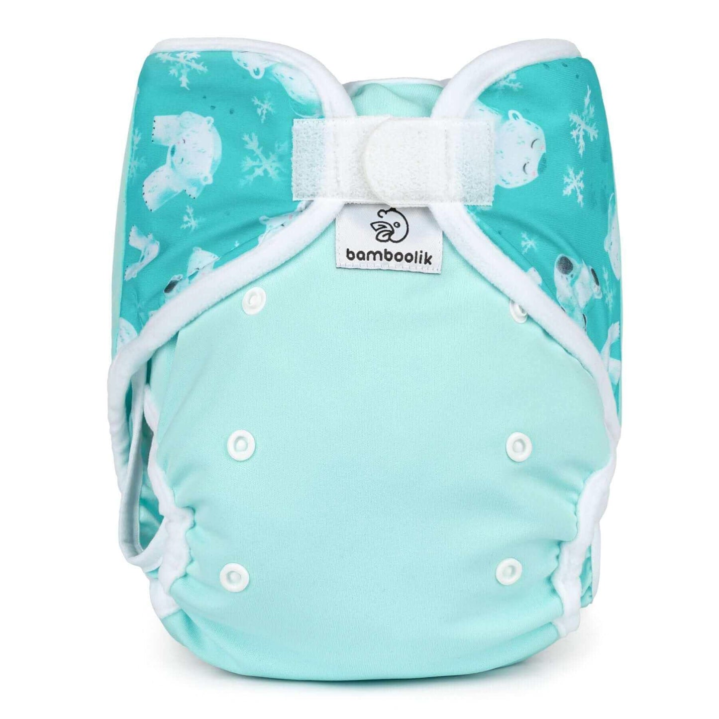Bamboolik Duo Überhose XL Mint-Eisbären - Windelposchi
