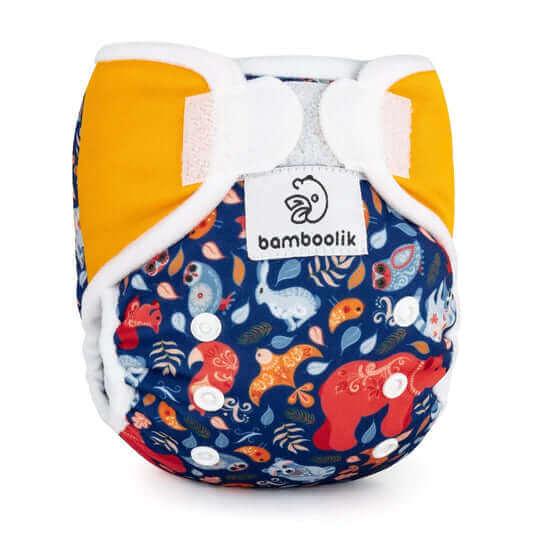 Bamboolik Minimi Überhose Tiere des Nordens-Safran - Windelposchi