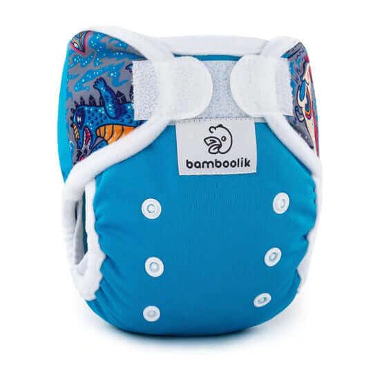 Bamboolik Minimi Überhose Türkis-Fabelwesen - Windelposchi