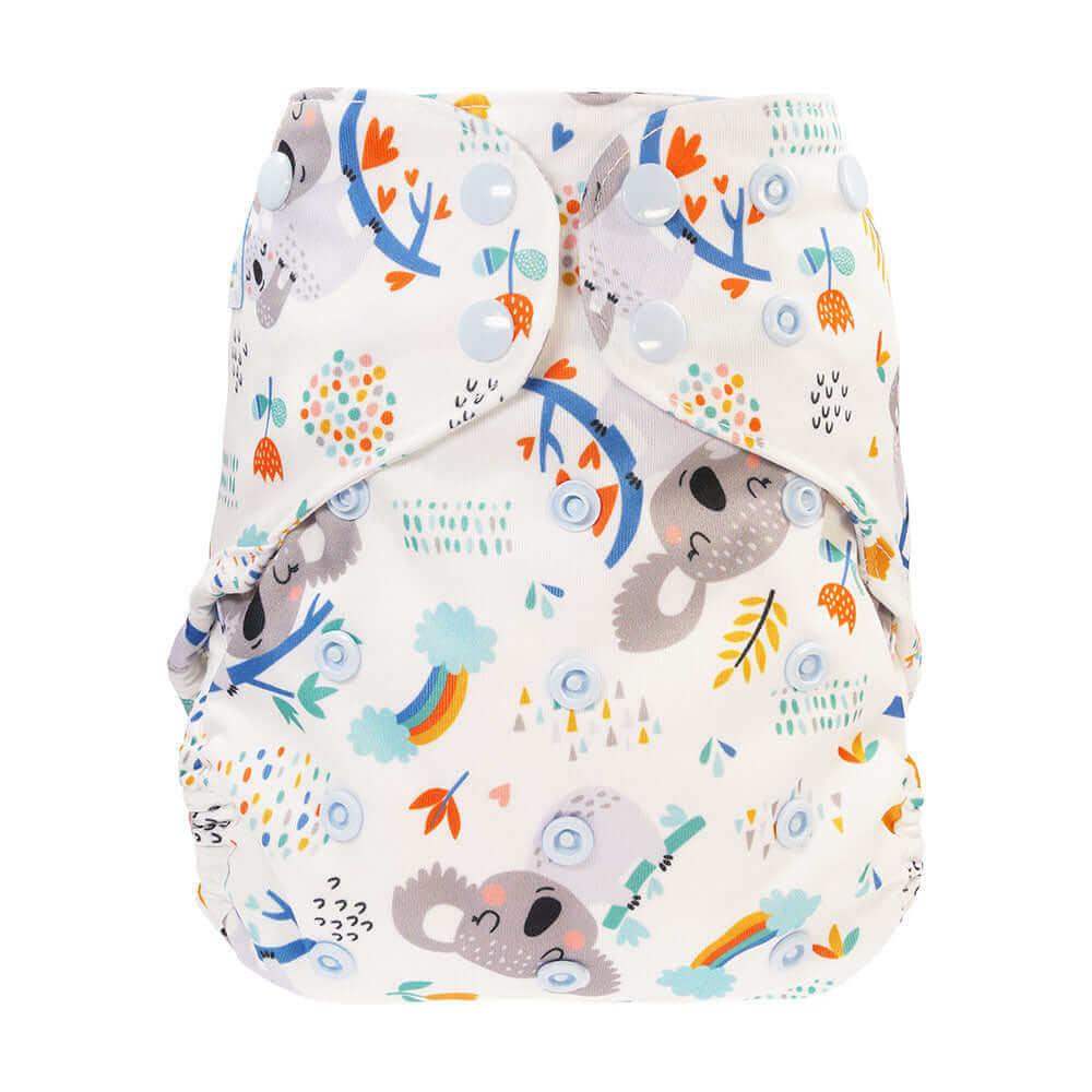 Blümchen 2in1 Überhose Onesize Drucki-Koala Liebe - Windelposchi