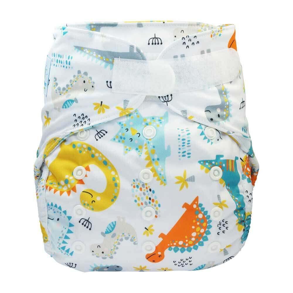 Blümchen 2in1 Überhose Onesize Klett Dino - Windelposchi