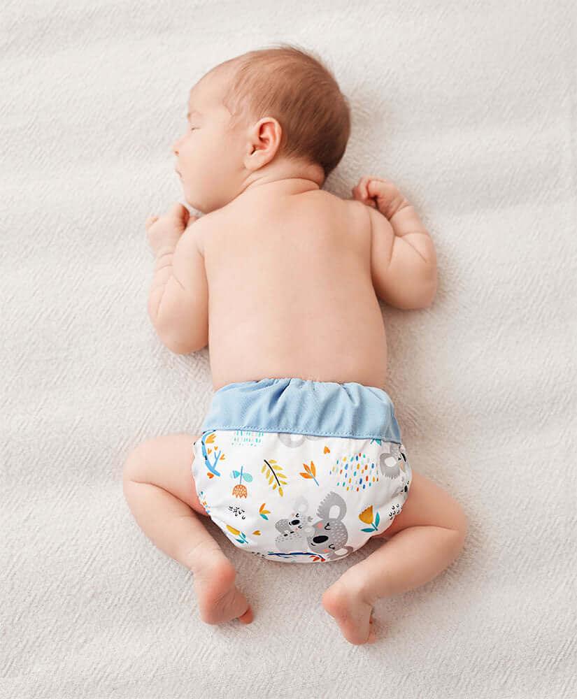 Blümchen AIO Bambus Stoffwindel NEWBORN Kleiner Ritter - Windelposchi