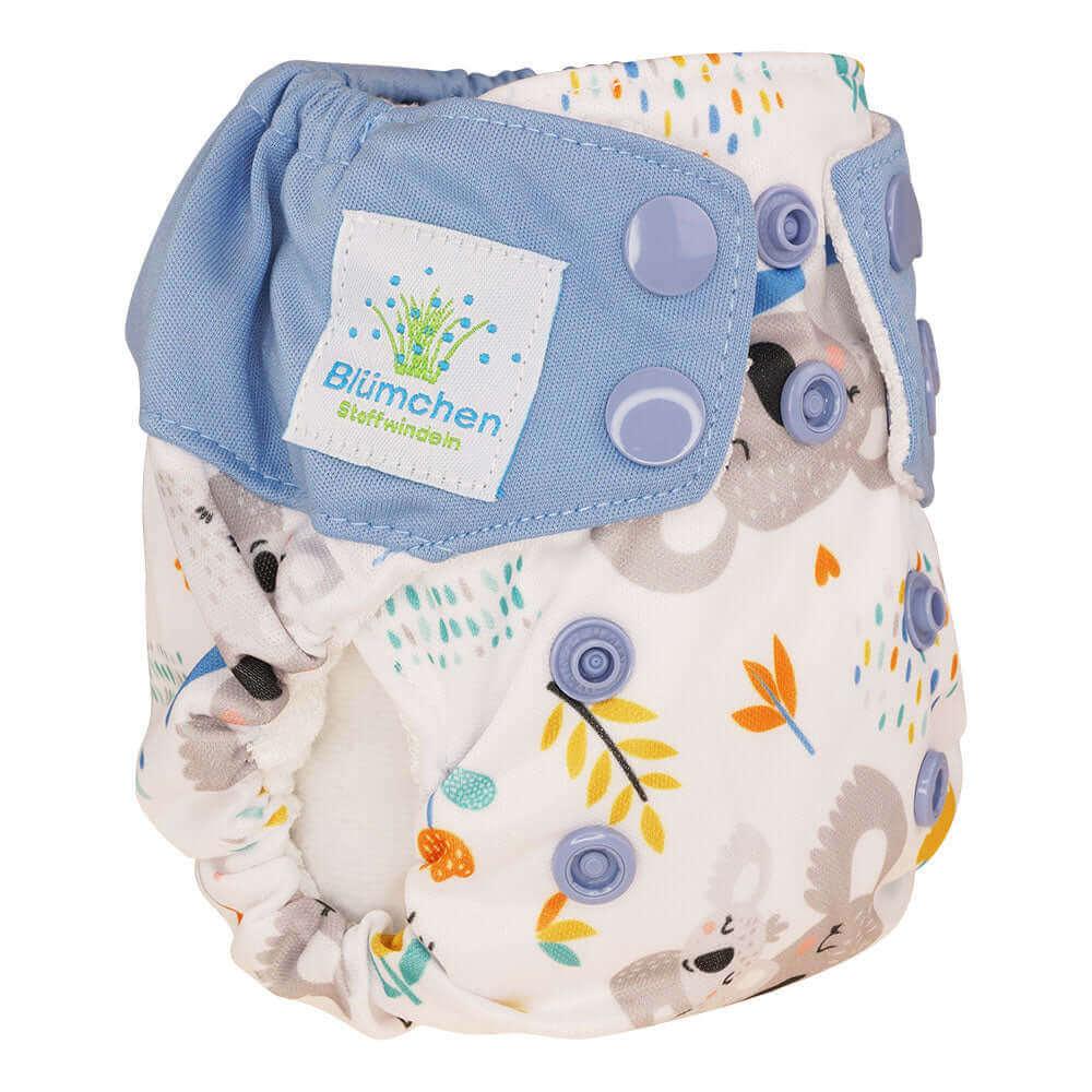 Blümchen AIO Bambus Stoffwindel NEWBORN Koala Liebe - Windelposchi