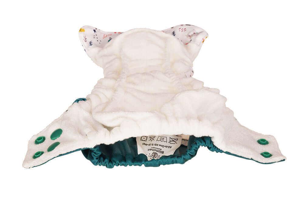 Blümchen AIO Bambus Stoffwindel NEWBORN Schläfriger Löwe - Windelposchi