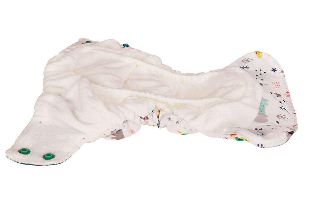 Blümchen AIO Bambus Stoffwindel NEWBORN Schläfriger Löwe - Windelposchi
