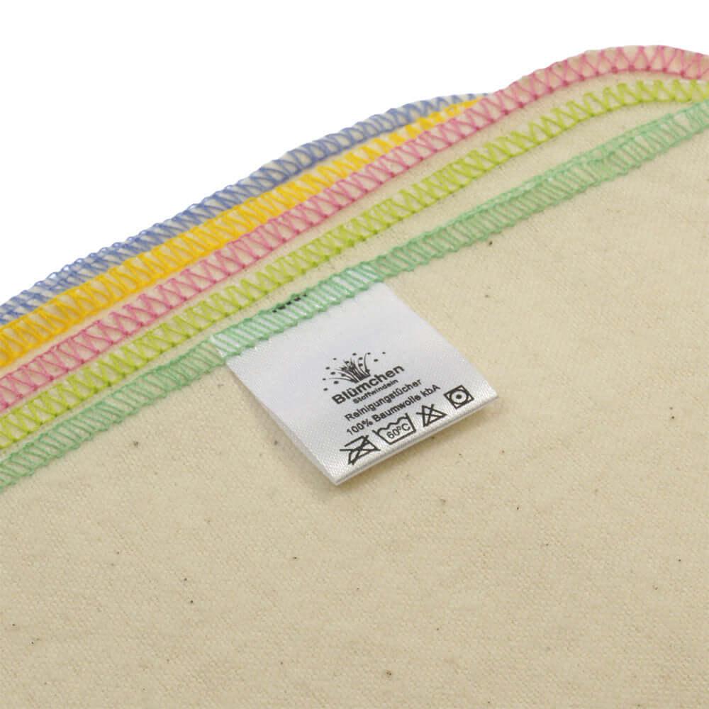 Blümchen Flanell Reinigungstücher- Bio Baumwolle- 10Stk - Windelposchi