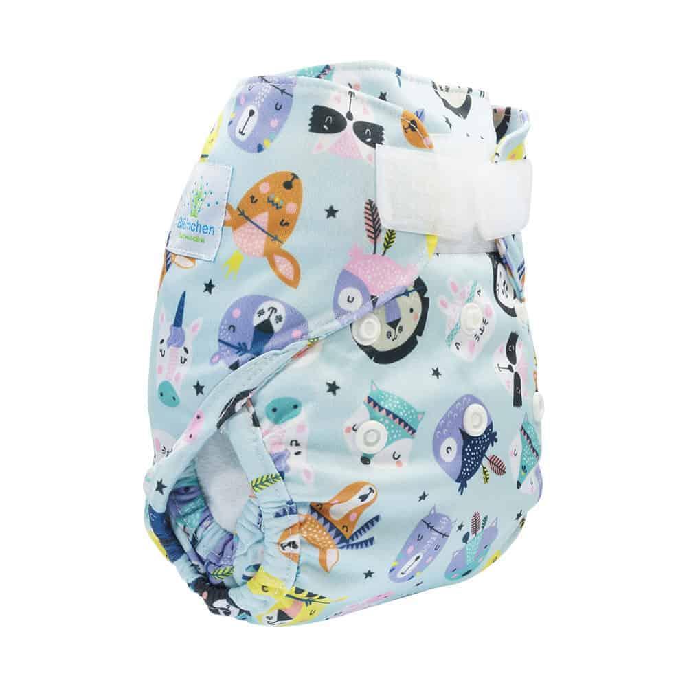 Blümchen Newborn Überhose Animals - Windelposchi