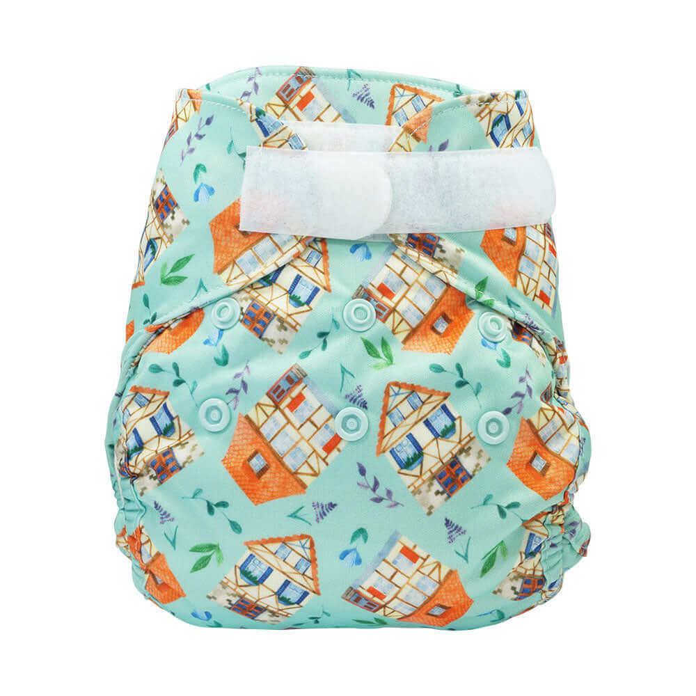 Blümchen Newborn Überhose Häuschen - Windelposchi