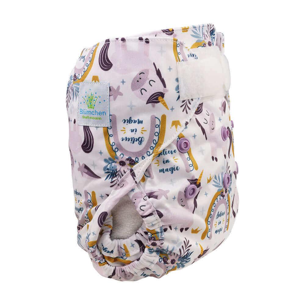 Blümchen Newborn Überhose Magisches Einhorn - Windelposchi
