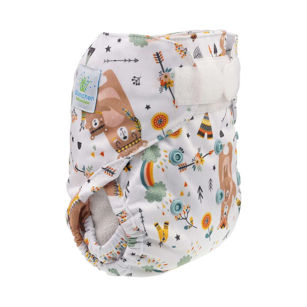 Blümchen Newborn Überhose Mama Bär - Windelposchi