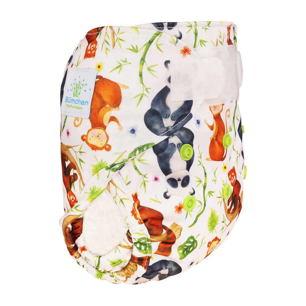 Blümchen Newborn Überhose Panda - Windelposchi