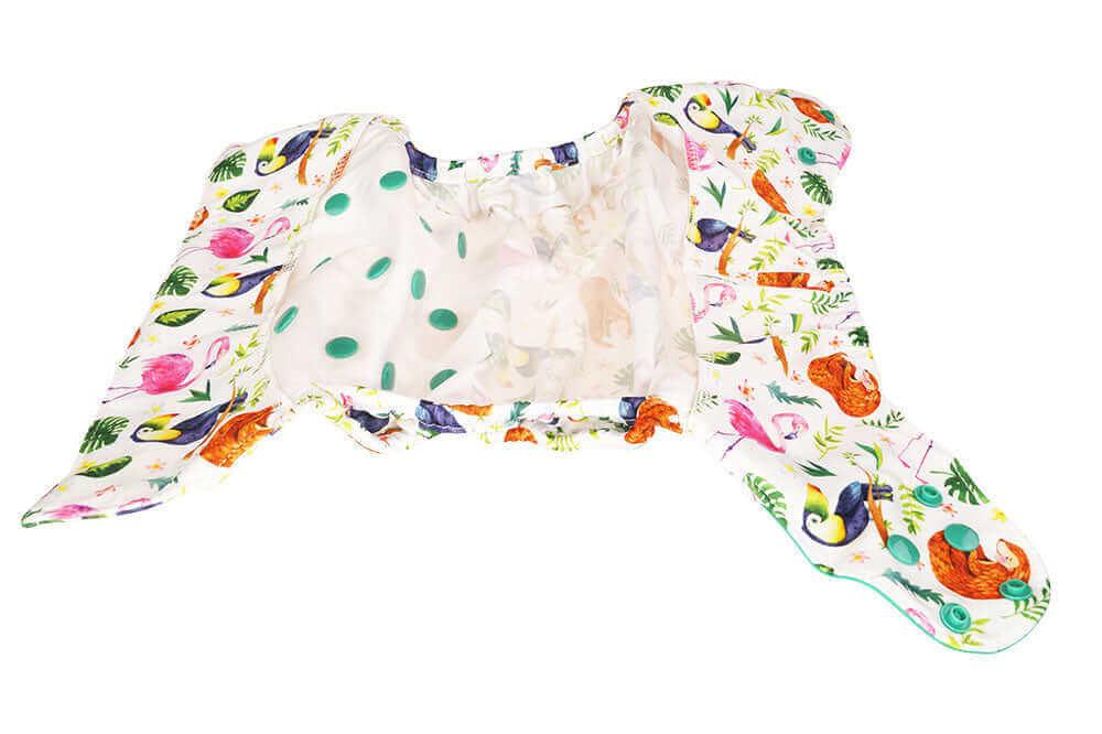 Blümchen Überhose Onesize Drucki Flamingos - Windelposchi