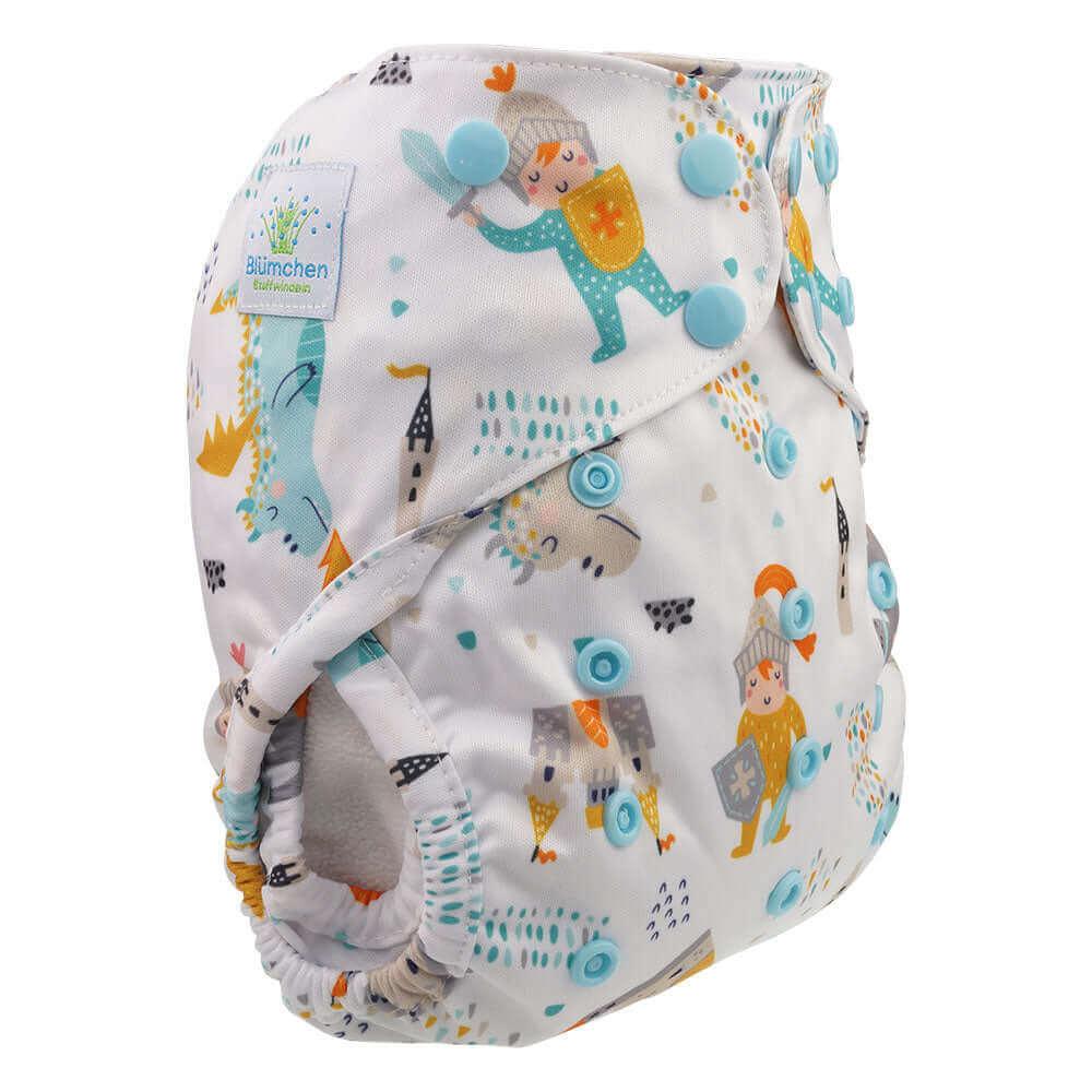 Blümchen Überhose Onesize Drucki Kleiner Ritter - Windelposchi