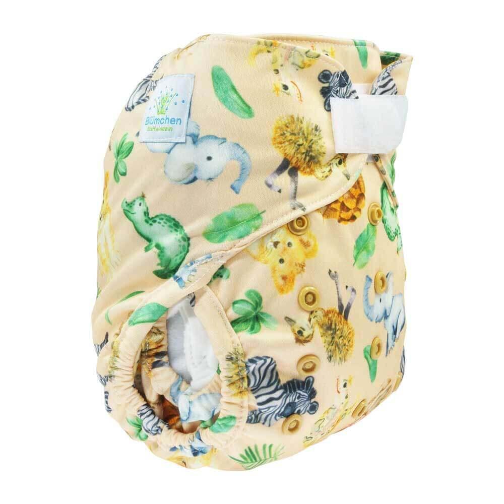 Blümchen Überhose Onesize Klett Afrika - Windelposchi
