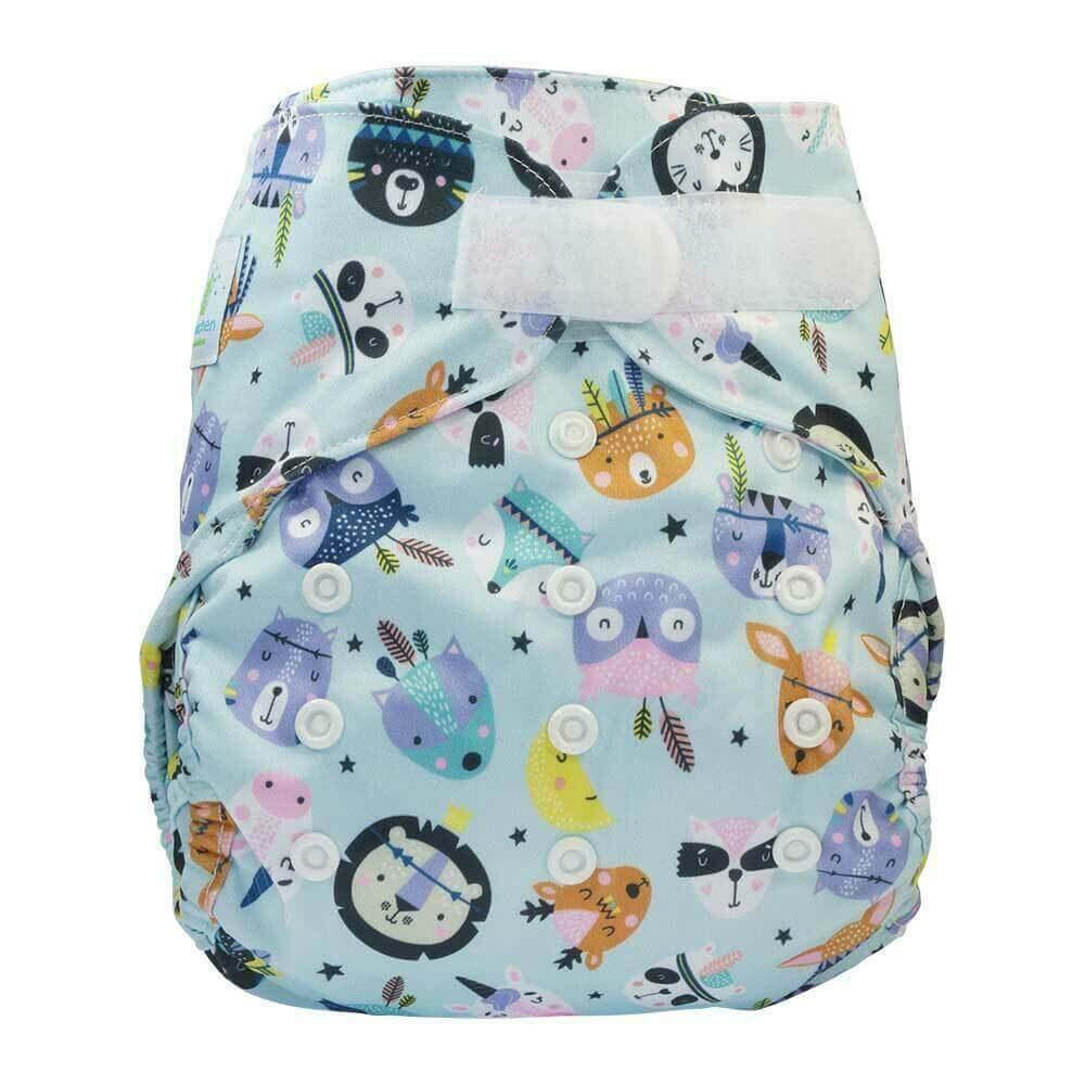 Blümchen Überhose Onesize Klett Animals - Windelposchi