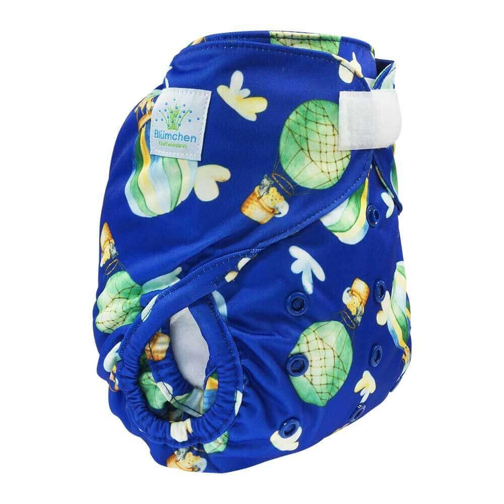 Blümchen Überhose Onesize Klett Ballon - Windelposchi