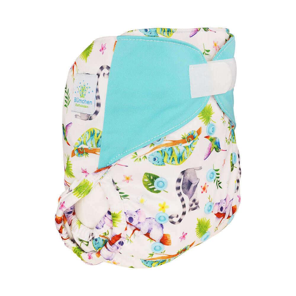Blümchen Überhose Onesize Klett Chamäleon - Windelposchi