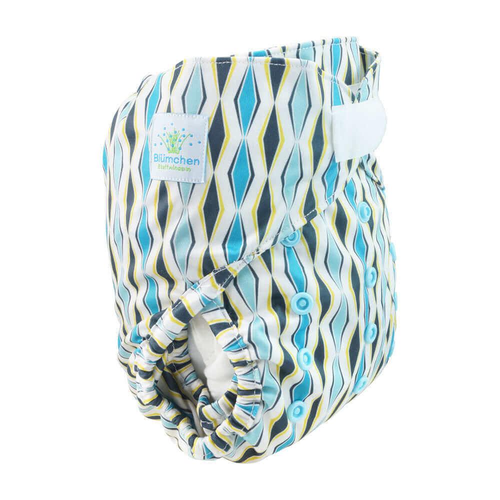 Blümchen Überhose Onesize Klett Diamond - Windelposchi