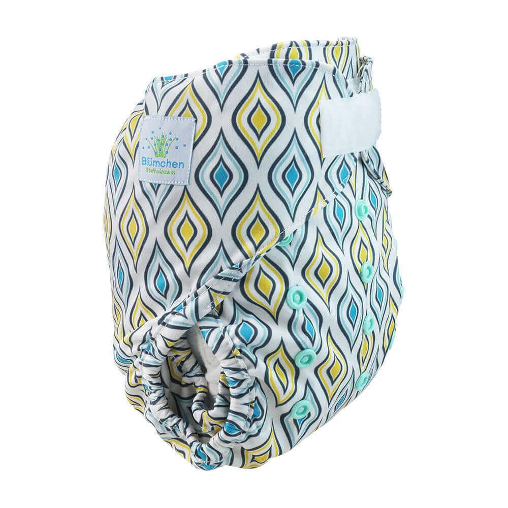 Blümchen Überhose Onesize Klett Drop - Windelposchi