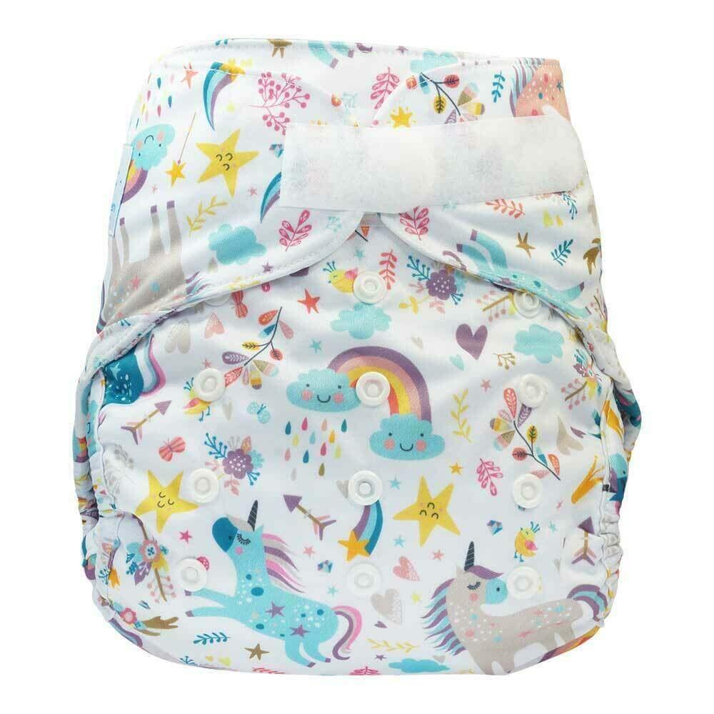 Blümchen Überhose Onesize Klett Einhorn - Windelposchi