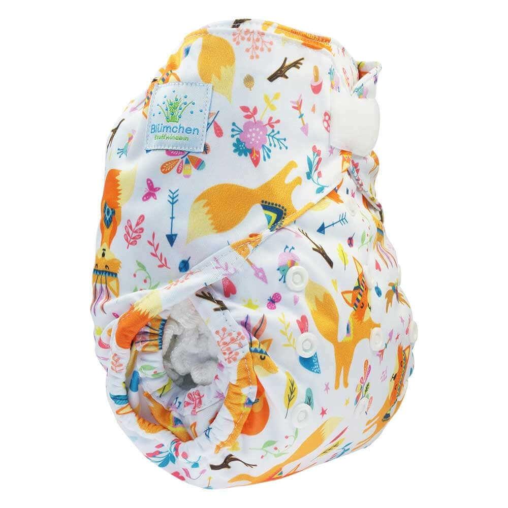 Blümchen Überhose Onesize Klett Füchse - Windelposchi