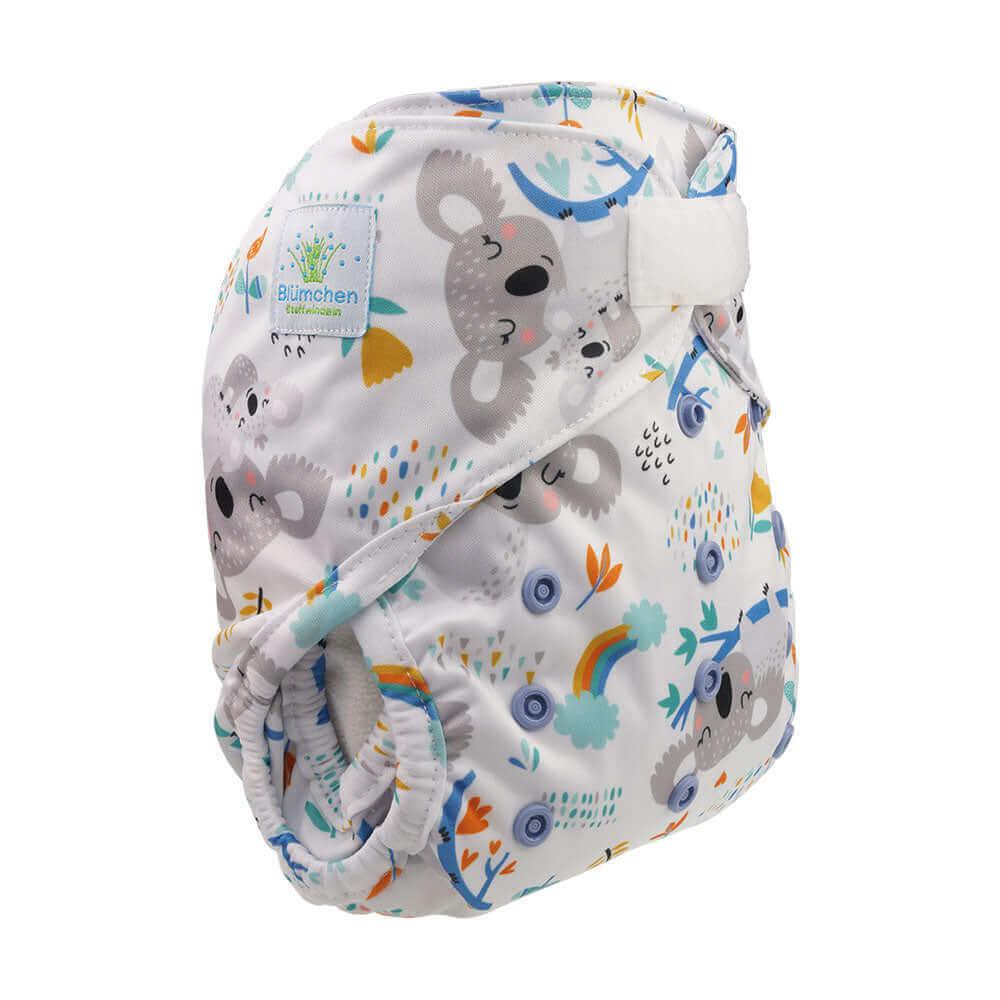 Blümchen Überhose Onesize Klett Koala Liebe - Windelposchi