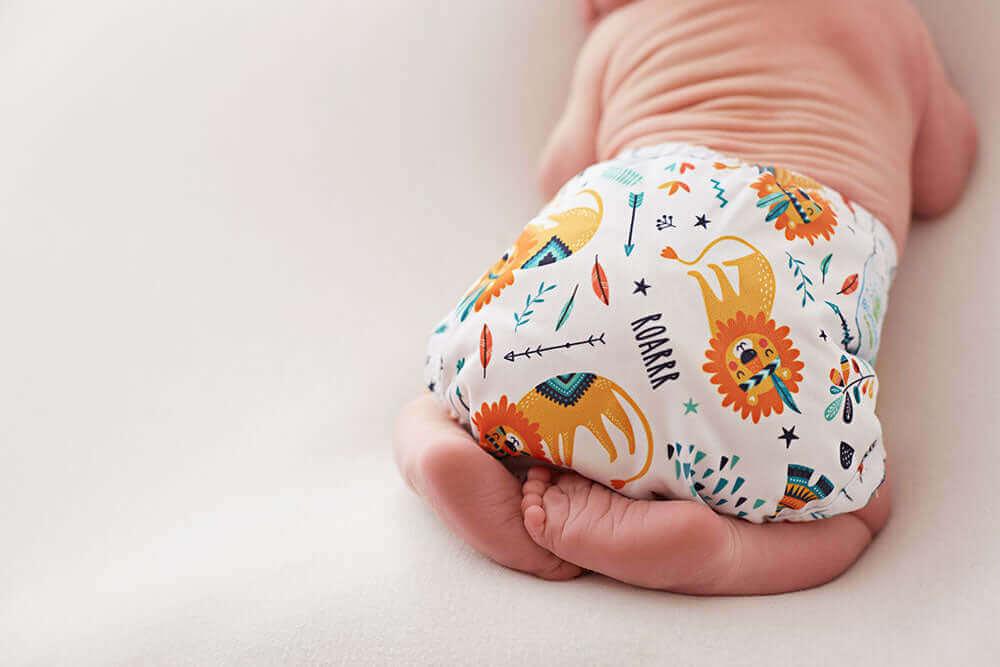 Blümchen Überhose Onesize Klett Koala Liebe - Windelposchi