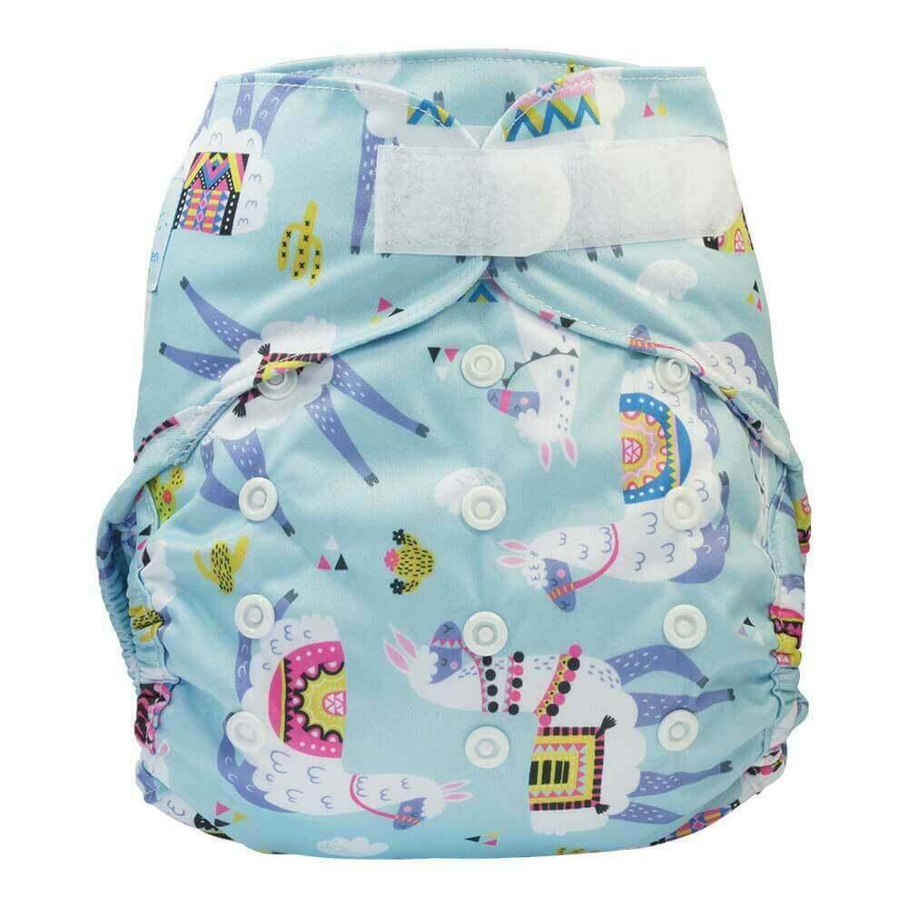 Blümchen Überhose Onesize Klett Lama - Windelposchi
