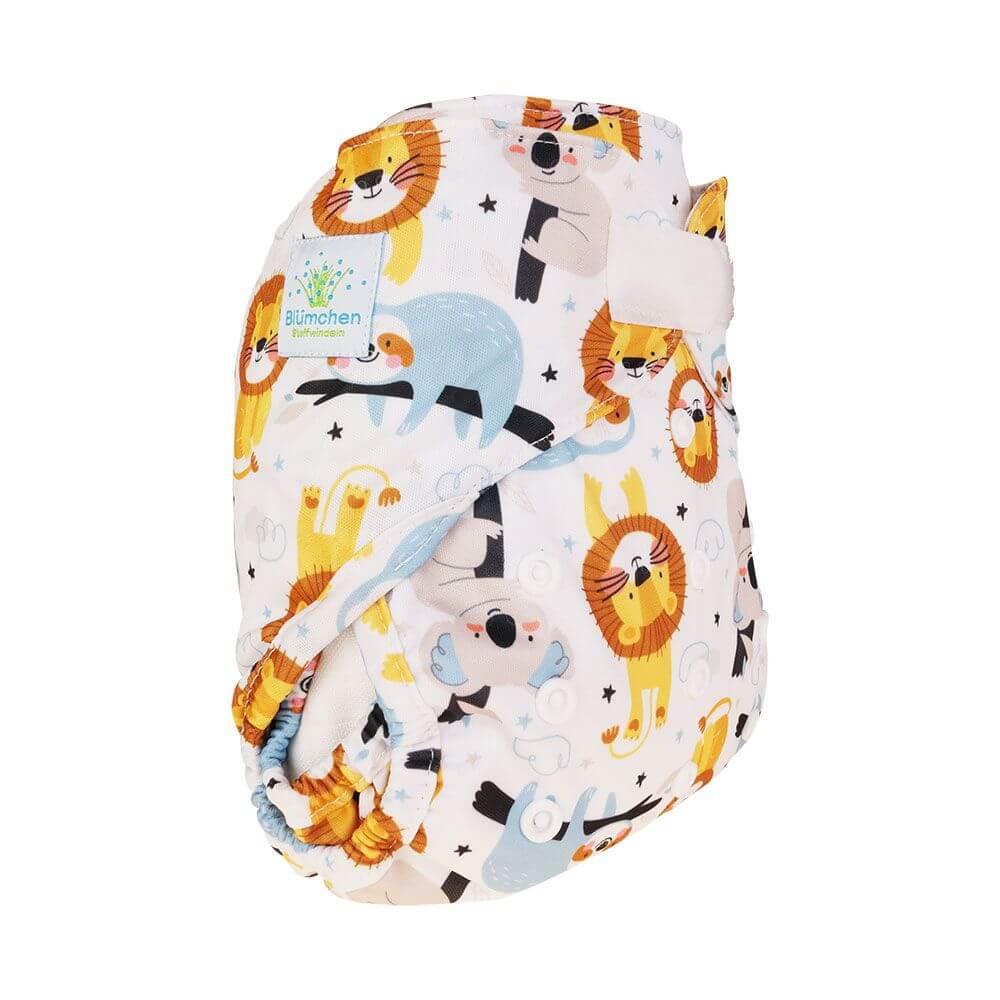 Blümchen Überhose Onesize Klett Lieblingstiere - Windelposchi