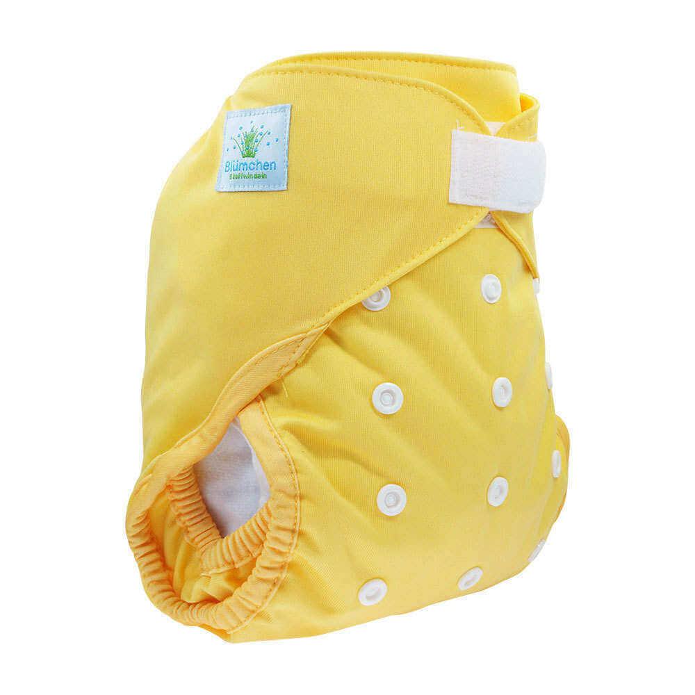 Blümchen Überhose Onesize Klett Mandarine - Windelposchi