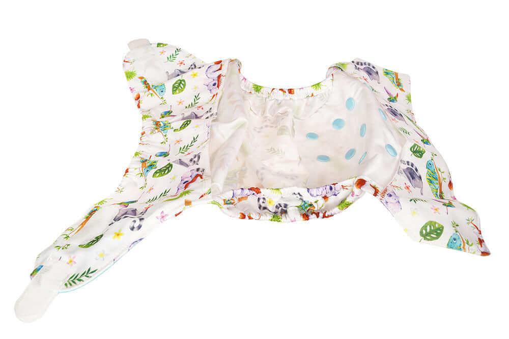 Blümchen Überhose Onesize Klett Panda - Windelposchi