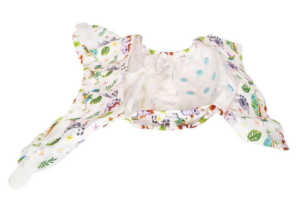 Blümchen Überhose Onesize Klett Waldtiere - Windelposchi