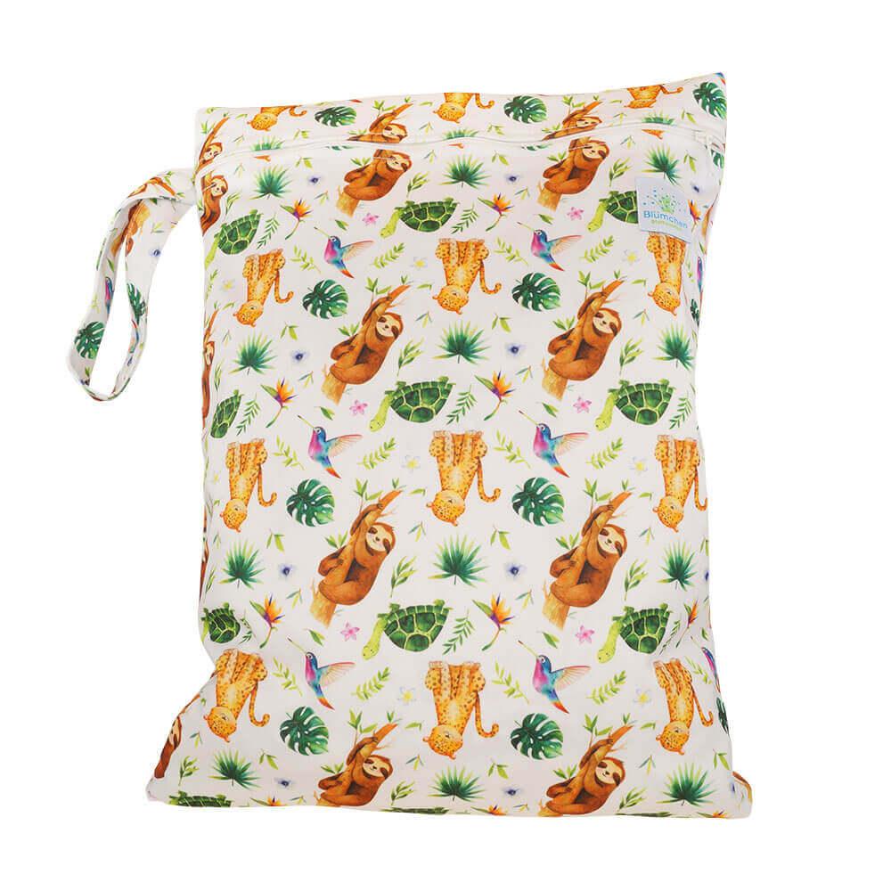 Blümchen Wetbag Faultier - Windelposchi