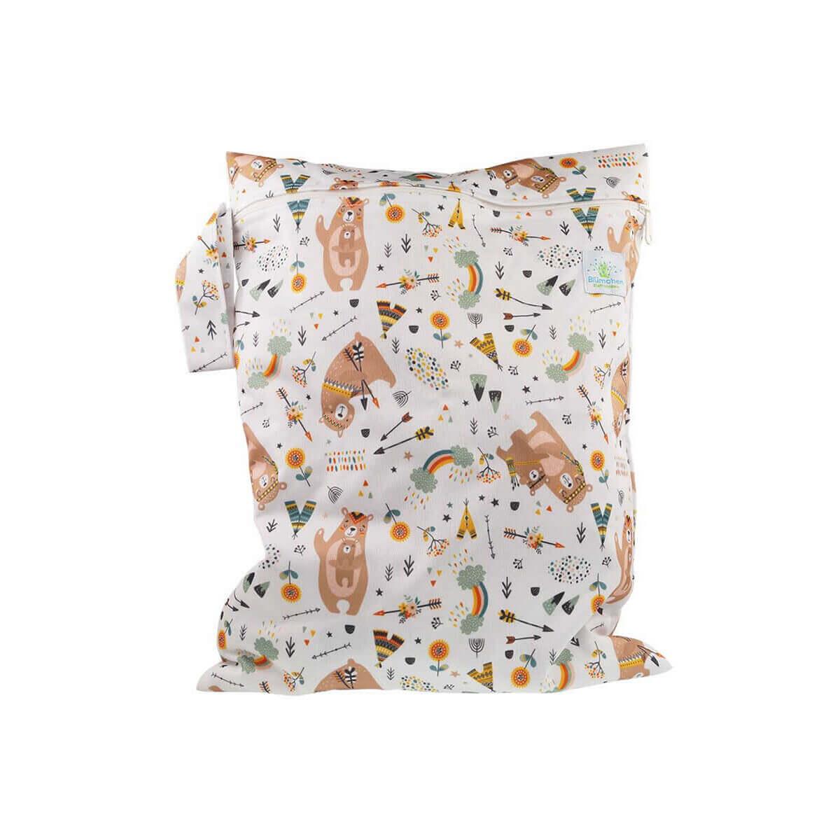 Blümchen Wetbag Mama Bär - Windelposchi