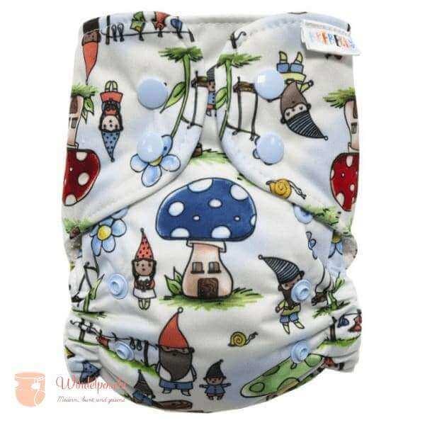 Breberky AIO Bambus Stoffwindel Onesize Zwerge - Windelposchi