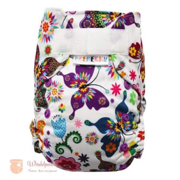Breberky All In One Onesize Bambus Stoffwindel Butterflies - Windelposchi